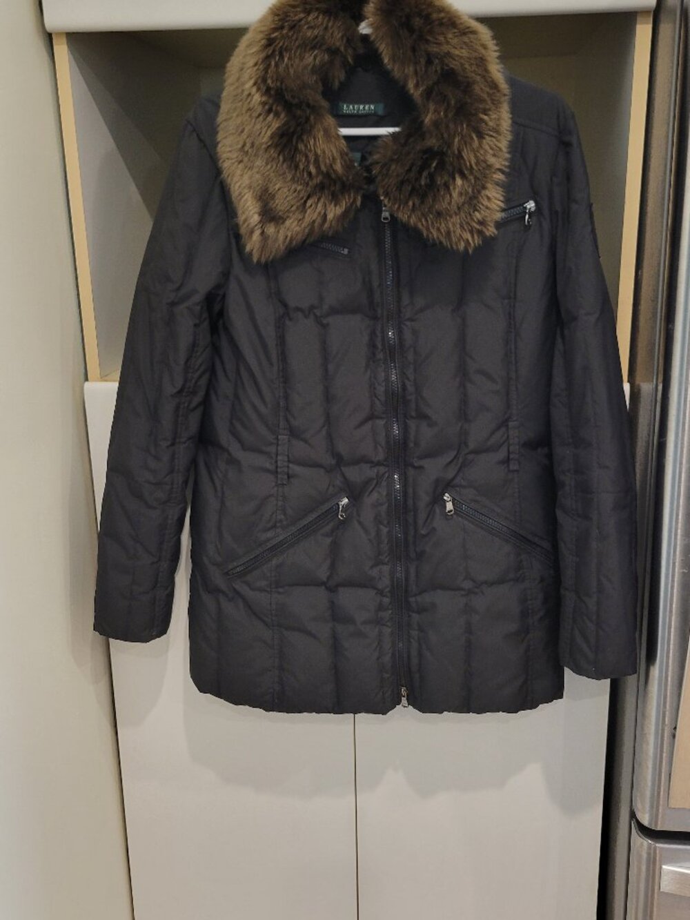Lauren Ralph Lauren Faux-Fur Collar Puffer Coat